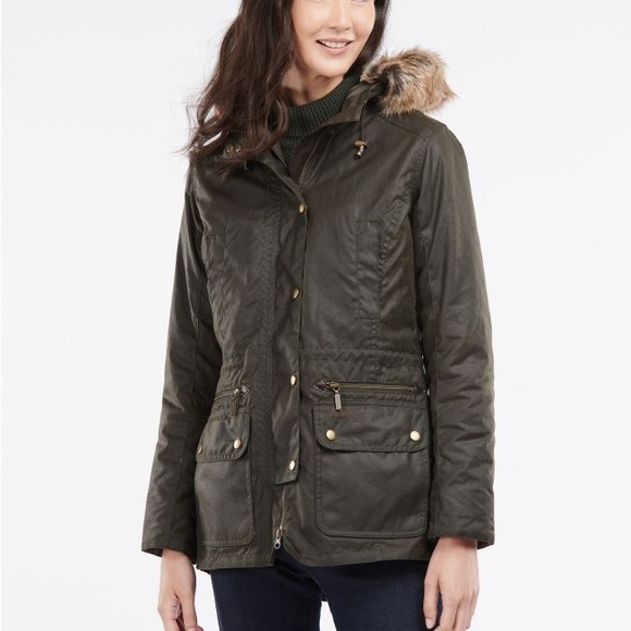 Barbour Jackets & Blazers - Barbour Kelsall Waxed Cotton Parka with Hood